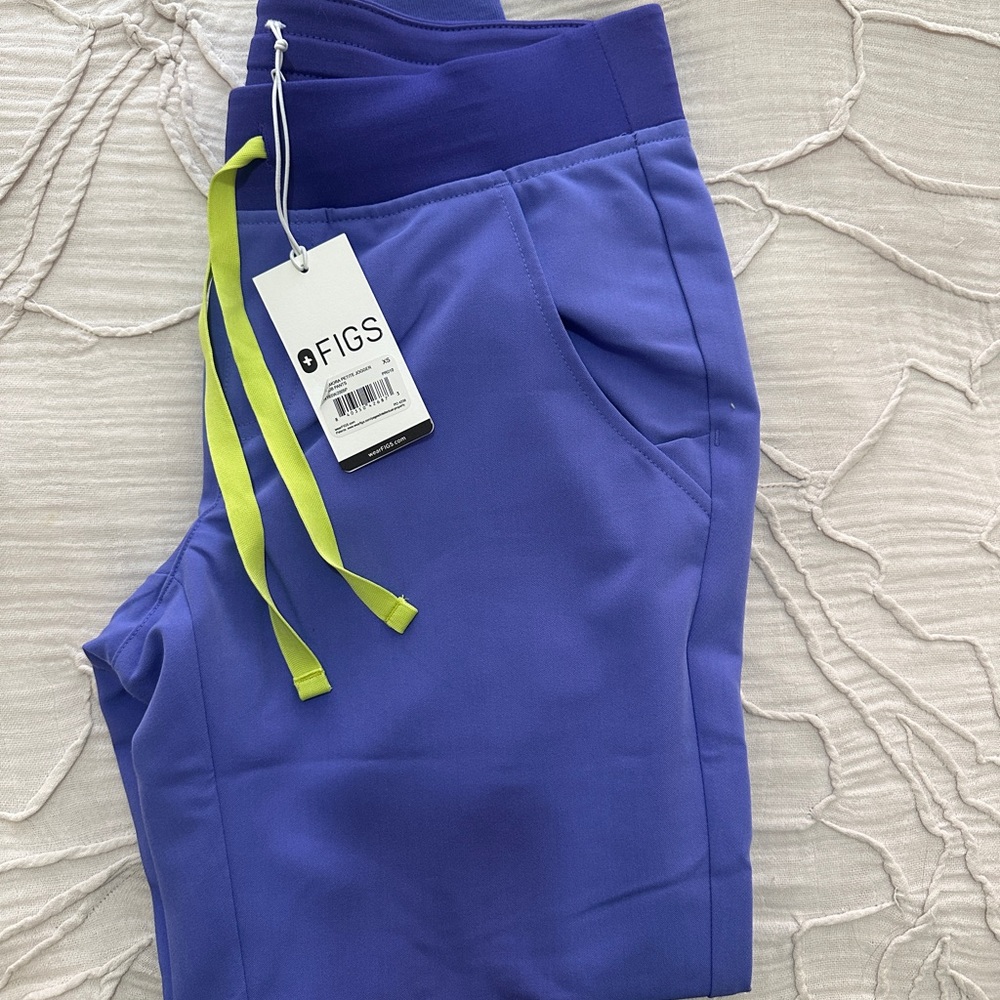 Figs Blueberry Zamora Jogger Scrub Pants XS Petite